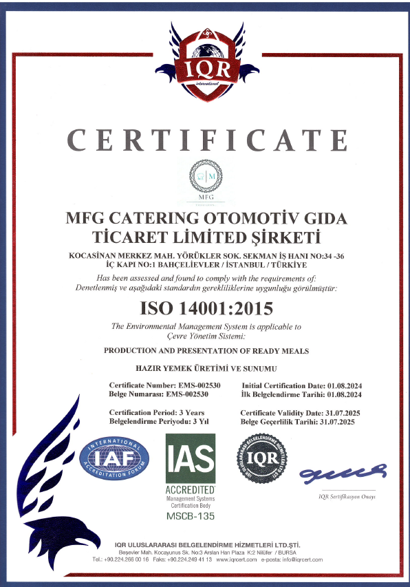 ISO 14001 Çevre Yönetim Sistemi